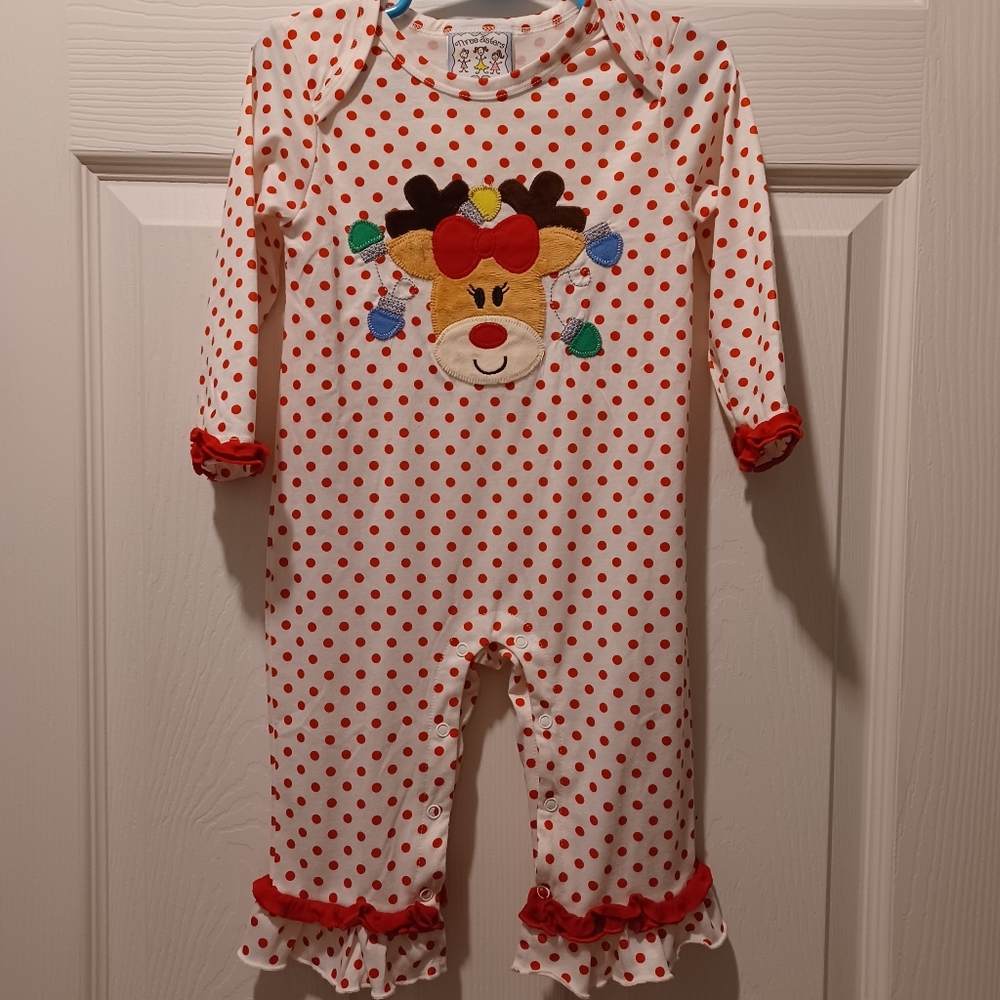 Three Sisters Reindeer Romper